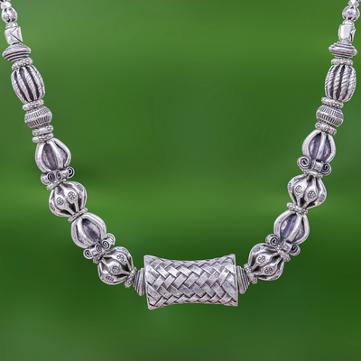950 Karen Hill Tribe Silver Bead Necklace - Tribal Karen